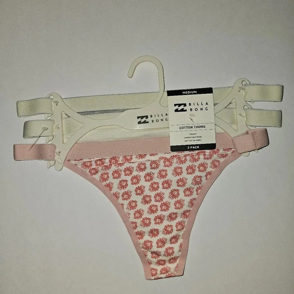 Billabong Women's 3 Pack Mini Floral Thong - Picture 5 of 6